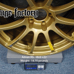 Advan RS  18x9 +22